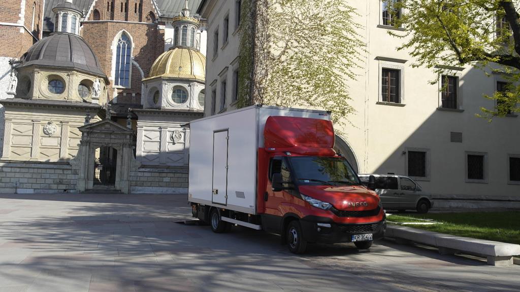 Ciężarówka Najtrans przy Wawelu, Kraków